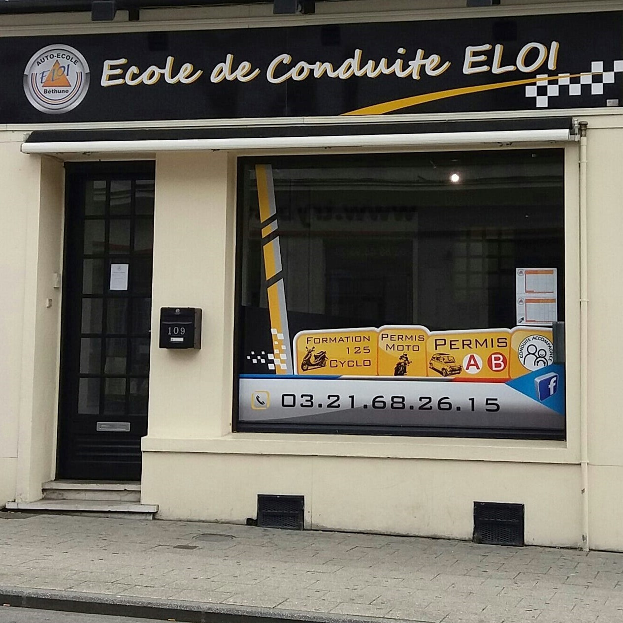 AUTO ECOLE ELOI BETHUNE ETALAGE